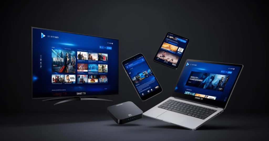 Dispositivos compatíveis com IPTV